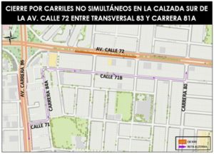 Mapa 2. Desvió de vehículos particulares