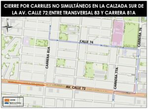 Mapa 3. Desvió de vehículos particulares