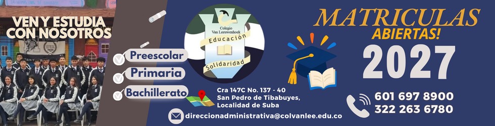 Banner del Colegio Van Leewehoek-San Pedro