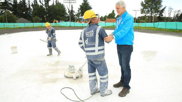 Obras de patinódromo del parque El Salitre avanzan en un 60 por ciento
