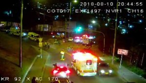 Choque múltiple entre un bus, un vehículo particular y cuatro motos deja un muerto en Suba