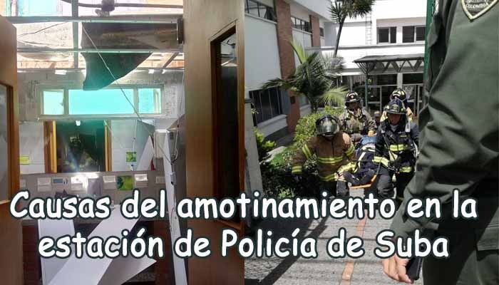 #Loquepasaensuba | Hacinamiento y riña; causas del amotinamiento en la estación de Policía de Suba