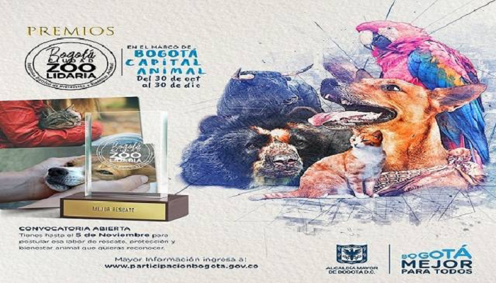 Ya están abiertas las postulaciones para los premios ‘Ciudad Zoolidaria 2018’