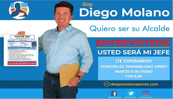 “Como Alcalde, entregaré el Metro y tres nuevas troncales”: Diego Molano, precandidato a la Alcaldía de Bogotá