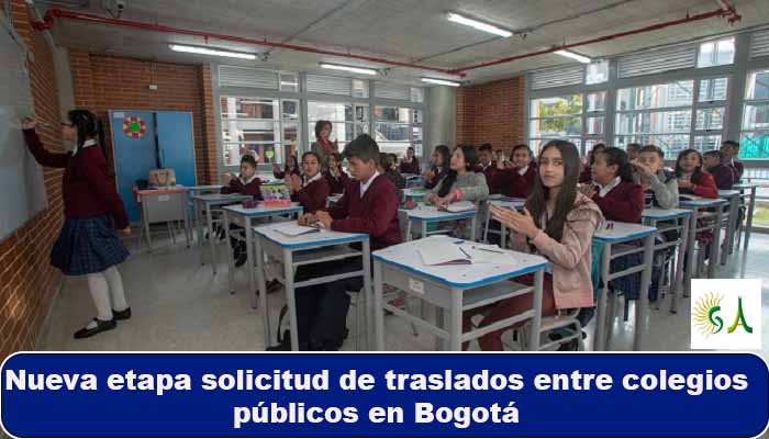 Nueva etapa solicitud de traslados entre colegios públicos en Bogotá