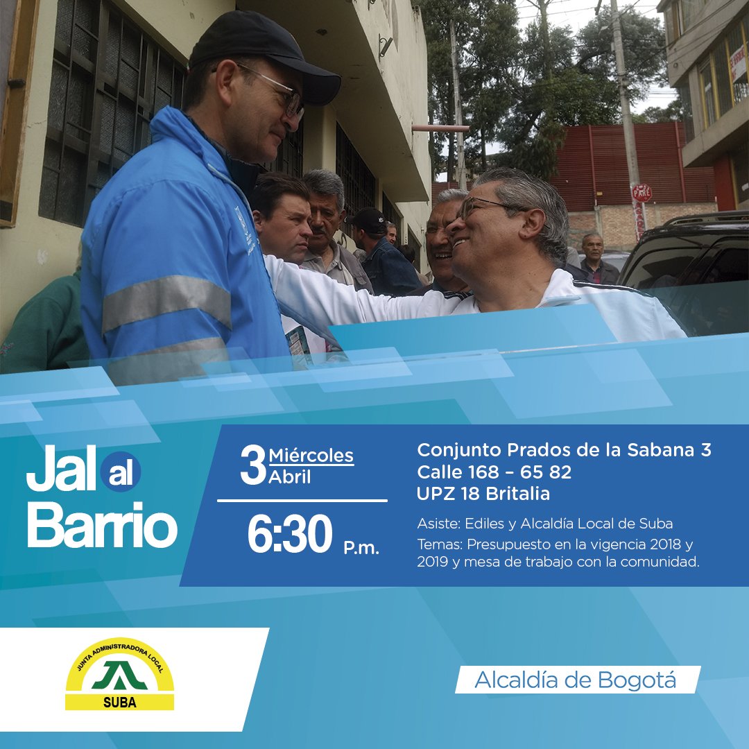 Atención: Llega JAL al barrio en la localidad de Suba