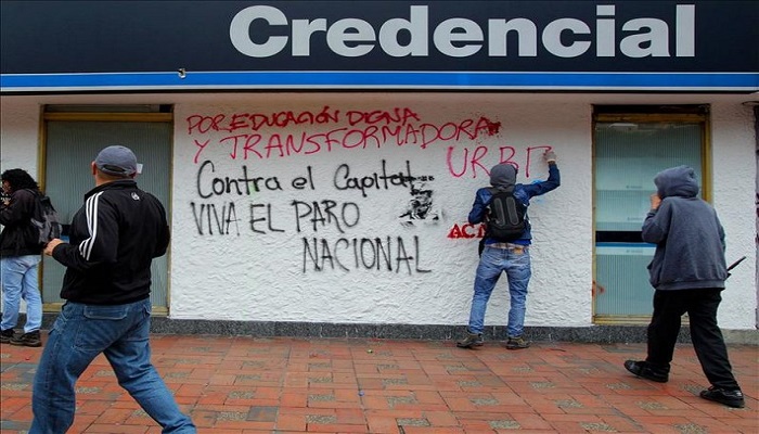 Última hora: Disturbios en la plaza de Bolívar y en el centro de Bogotá