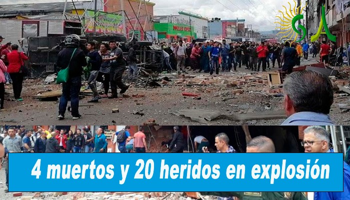 Al menos 4 muertos y 20 heridos deja explosión en la localidad de Engativá el noroccidente de Bogotá