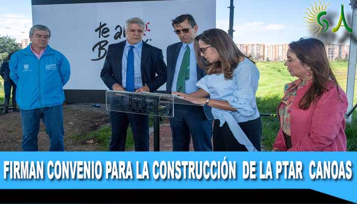 Alcaldía de Bogotá y CAR firman convenio para la construcción de la PTAR Canoas, que descontaminará el río Bogotá