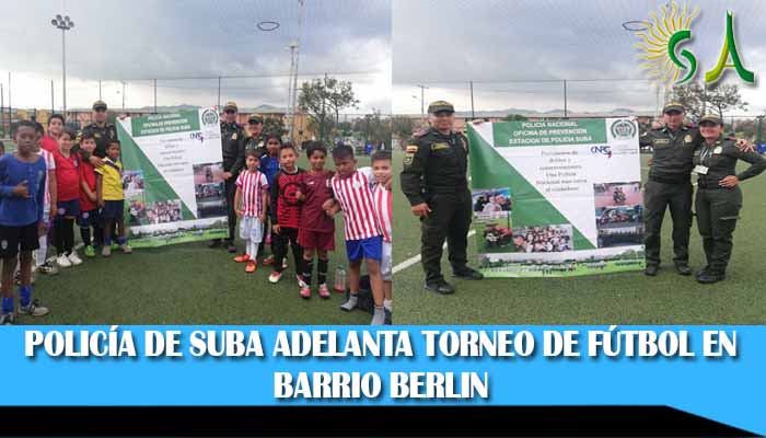 Policía de Suba adelanta torneo de fútbol “Por un parque en paz y sin drogas”, como estrategia para sacar a los niños del flagelo de la droga