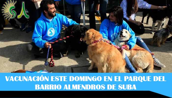 Jornada de vacunación gratis para perros y gatos en parque de Almendros de Suba este Domingo 23 de junio