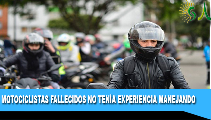 40% de los motociclistas fallecidos en las vías no tenía experiencia manejando
