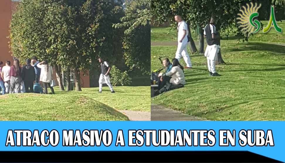 Reportan atraco masivo a estudiantes en Parque Mirandela de la localidad de Suba