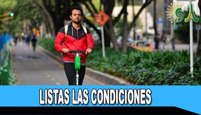 Listas las condiciones para obtener permisos de aprovechamiento del espacio público para el alquiler de patinetas en Bogotá