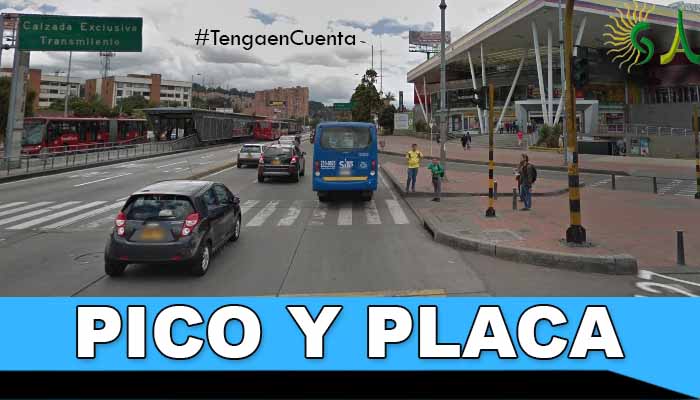 Pico y placa para este martes 17 de septiembre en Bogotá