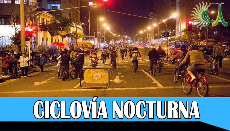 En Bogotá ciclovía nocturna de festival de verano este jueves