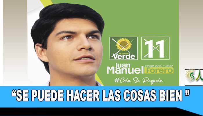 “Nuestra candidatura es independiente”: Juan Manuel Forero, candidato al Concejo de Cota.