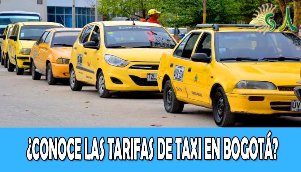 Tarifas de taxi en Bogotá