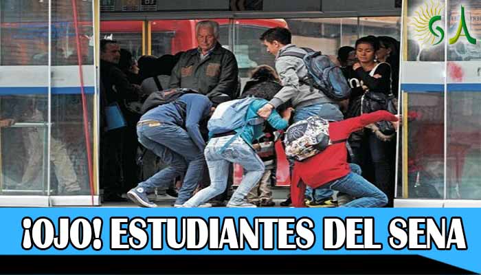 Educandos del SENA que se cuelen en el Sistema Masivo TransMilenio les podrían cancelar la matrícula