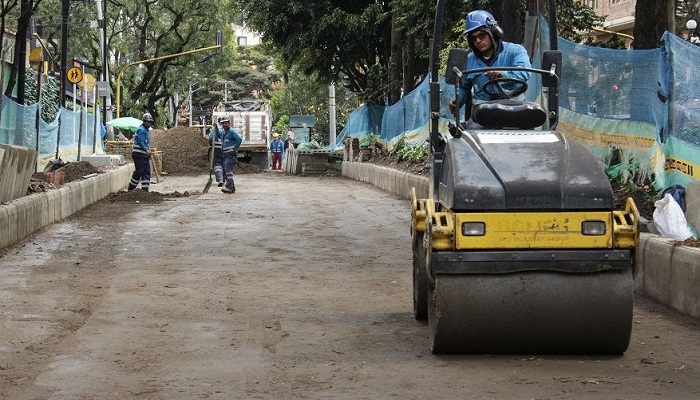 Respaldo a obras en la Zona Rosa de Bogotá - Foto: Comunicaciones IDU