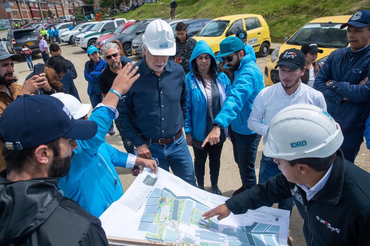 Alcalde Peñalosa verificó avance de obras importantes en Usme