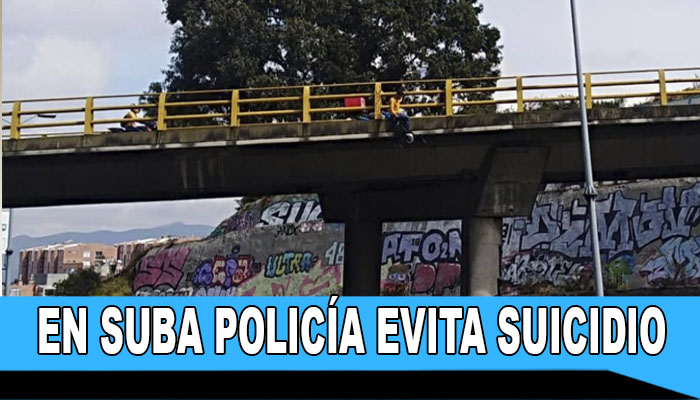 Policía evita suicidio de un joven en Suba
