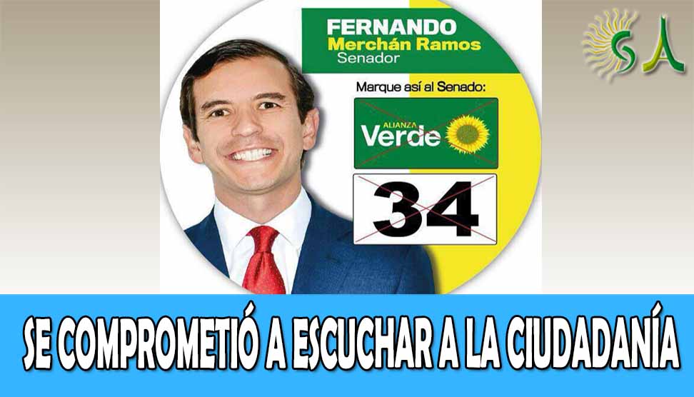 “Mi hoja de ruta es la calle”: Fernando Merchán, candidato al Concejo, número 44 por la Alianza Verde