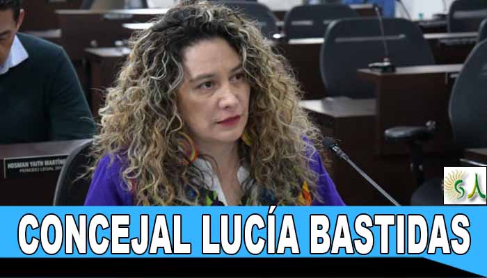 La concejal Lucía Bastidas, defiende en el Concejo de Bogotá el POT para la ciudad