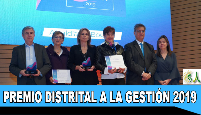 Secretaría de Salud de Bogotá recibe Premio Distrital a la Gestión 2019