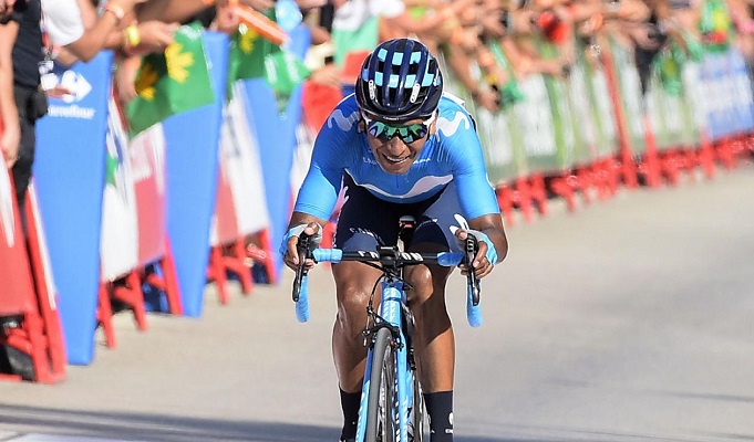 Nairo Quintana segundo en la etapa 9 y nuevo líder de la Vuelta España