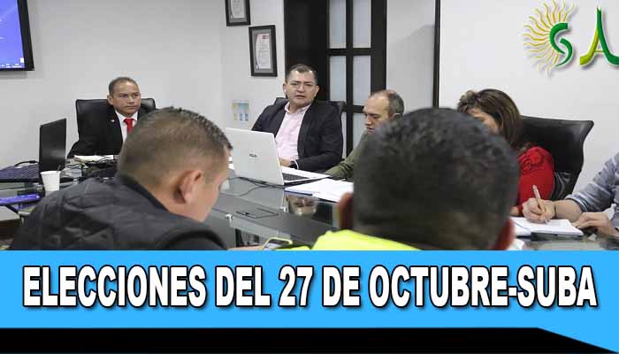 Alcaldía de Suba se prepara para las elecciones de este 27 de Octubre