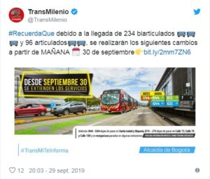 Transmilenio: Nueva ruta exprés desde San Mateo, en Soacha, hasta el Portal del Norte