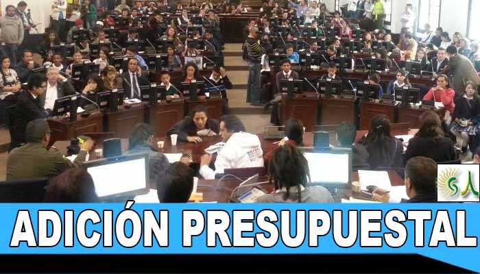 Aprueban adición presupuestal para Bogotá