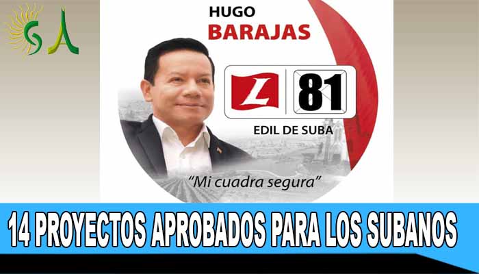 “El nuevo sistema de seguridad de Suba con sus cámaras entra en funcionamiento el 10 de diciembre”: Edil Hugo Barajas.