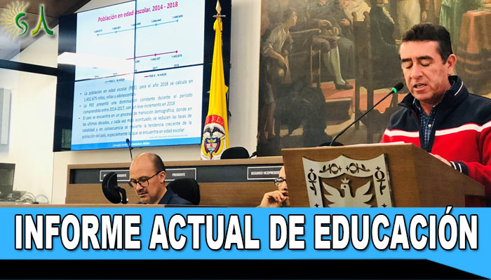 Informe actual de la educación en Bogotá