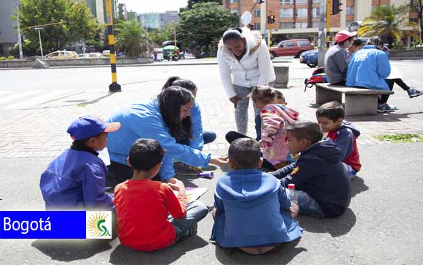 Continúan operativos contra mendicidad infantil en el norte de Bogotá