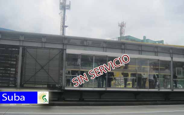 Sin servicios más de 5 estaciones de TransMilenio en Suba