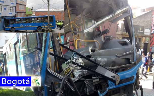 Un Fuerte Accidente Entre Dos Buses Del Sitp En Ciudad Bolívar