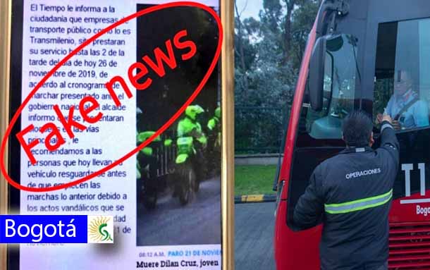 Es falso que TransMilenio vaya a cerrar su operación en la tarde de este martes