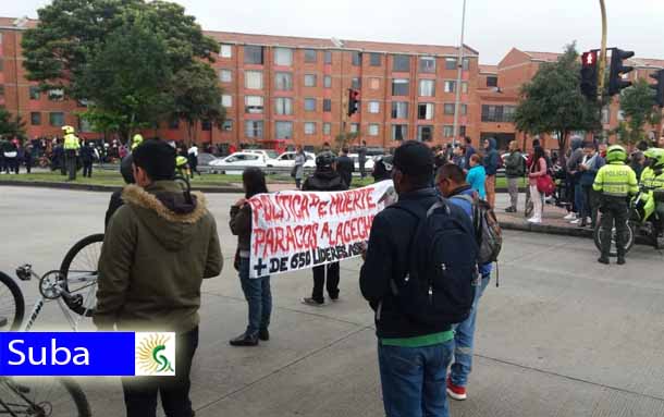 Atención: Sin servicio el Portal de Suba por bloqueos