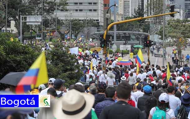 Rutas y puntos de concentración de las marchas del 21 de noviembre en Bogotá
