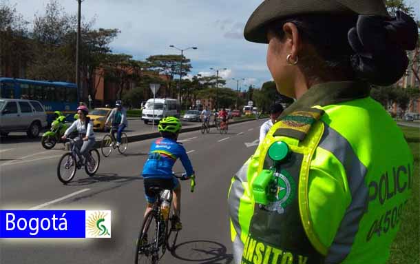 Cerca de 3.000 uniformados de la Policía estarán al frente de la seguridad durante la Ciclovía nocturna este jueves