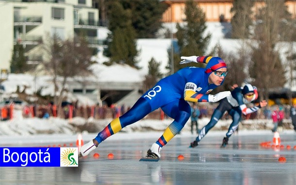 Bogotá celebra medalla del patinador Diego Amaya en Olímpicos de Invierno