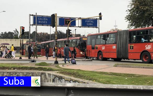 ¡Atención! se presenta manifestaciones en el Portal de Suba