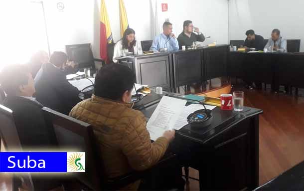 La junta Administradora local de suba sesiona a esta hora