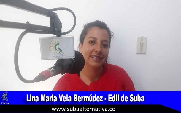 Lina María Vela Bermúdez, edilesa comprometida por la localidad de Suba