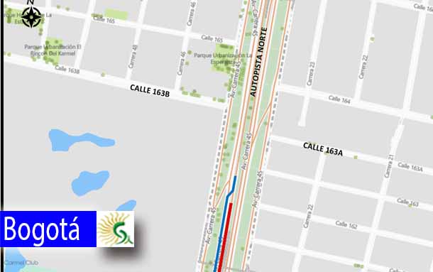 Conozca los cierres viales programados en la autopista norte entre calle 162 y calle 159A, sentido norte – sur