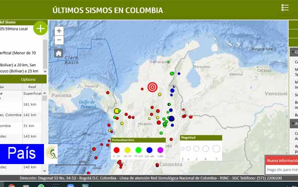 Fuerte temblor de 5,7 sacudió el país al amanecer de este miércoles