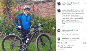 A Jorgito Celedón, artista vallenato, le robaron la bicicleta en Bogotá 