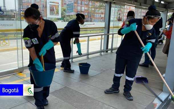 Estas son las estaciones de TransMilenio que serán desinfectadas este 21 de mayo